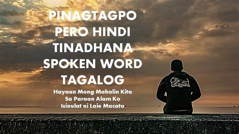 Spoken word poetry tagos sa puso